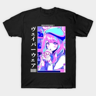 Vaporwave Aesthetic Anime Manga Girl Japanese Streetwear T-Shirt